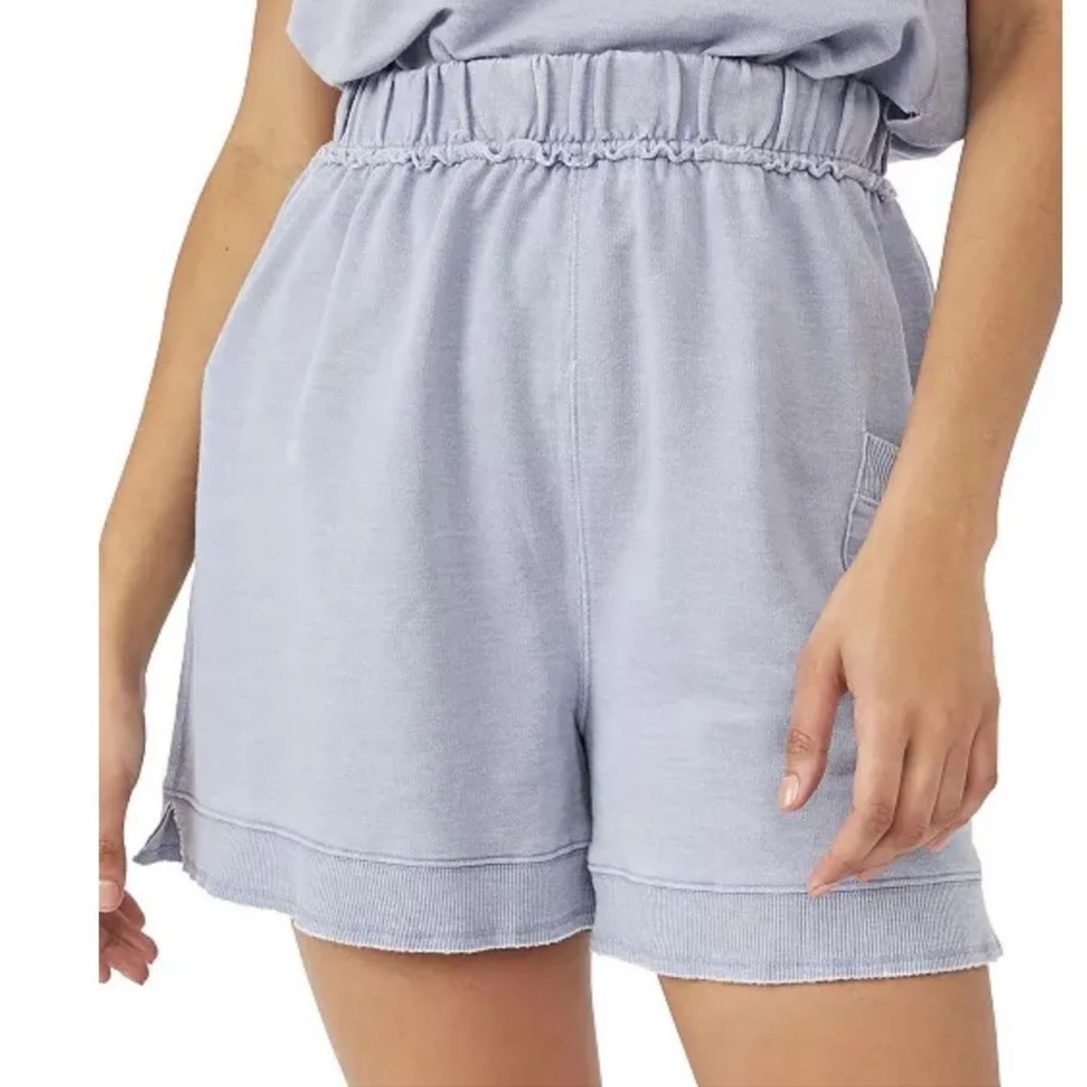 Free People Cozy Girl Short Lounge Size XS Ceramic Seafoam (Light Blue) New NWT